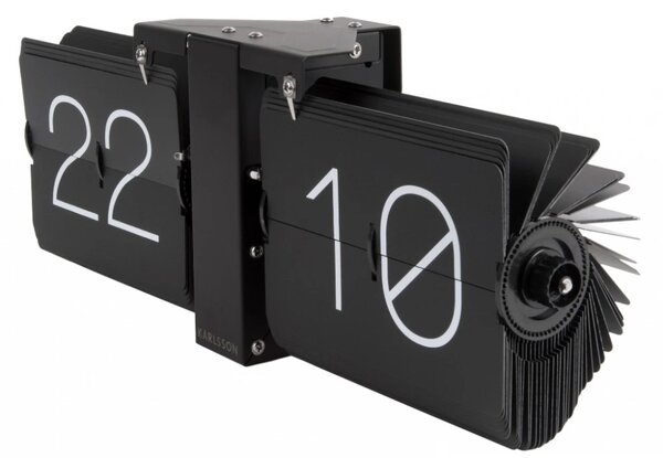 Designové překlápěcí hodiny KA5602BK Karlsson 36cm