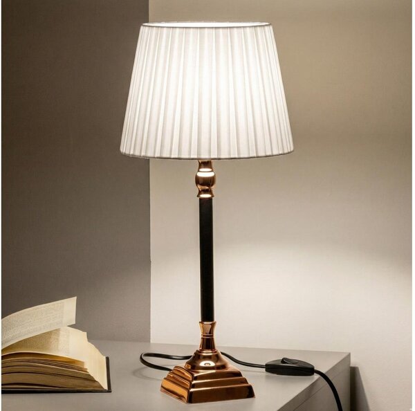 Brilagi - Stolní lampa CERIA 1xE14/40W/230V pr. 25 cm měděná/bílá