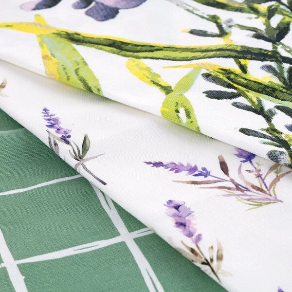 KUCHYŇSKÁ UTĚRKA LAVENDER SADA 3 KS 50X75 CM VZOROVANÉ