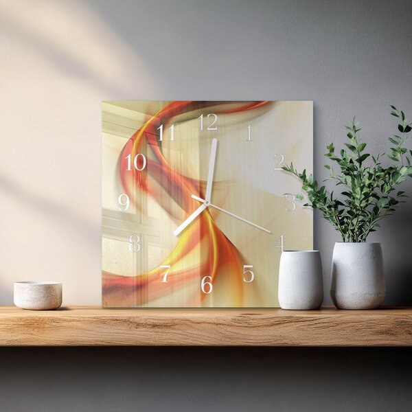 Skleněné hodiny Abstrakce zskb-30x30-00084005
