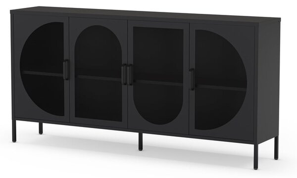 Černá komoda 160x90 cm Tayra – Marckeric