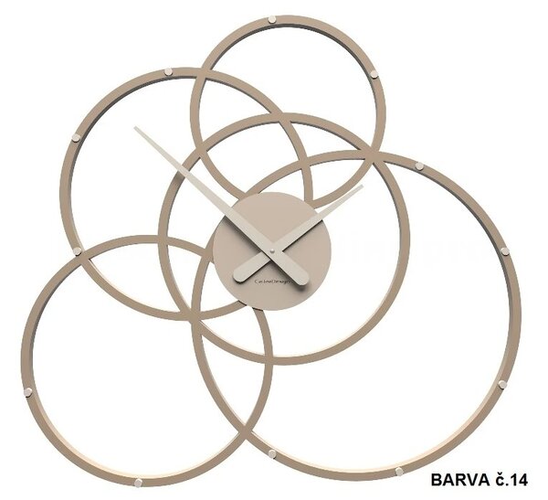 Designové hodiny 10-215 CalleaDesign Black Hole 59cm(více barevných variant) Barva čokoládová-69 - RAL8017