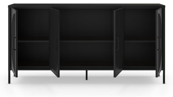 Černá komoda 160x90 cm Tayra – Marckeric