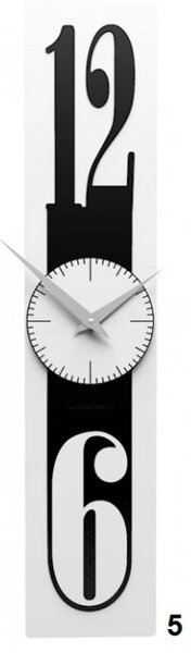 Designové hodiny 10-026 CalleaDesign Thin 58cm (více barevných variant) Barva vínová červená-65 - RAL3003