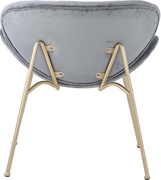 Sada dvou jídelních židlí – elegantní sametové židle – s zlatými kovovými nohami – a pohodlný design
