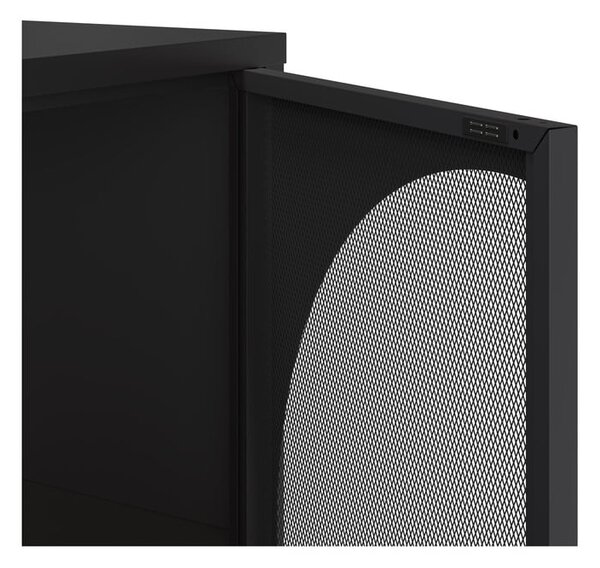 Černá komoda 160x90 cm Tayra – Marckeric