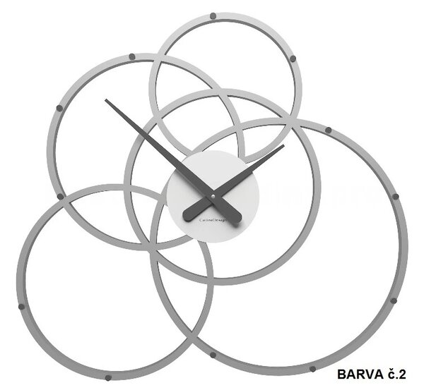 Designové hodiny 10-215 CalleaDesign Black Hole 59cm(více barevných variant) Barva čokoládová-69 - RAL8017