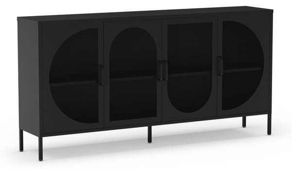 Černá komoda 160x90 cm Tayra – Marckeric