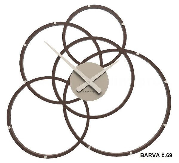 Designové hodiny 10-215 CalleaDesign Black Hole 59cm(více barevných variant) Barva čokoládová-69 - RAL8017