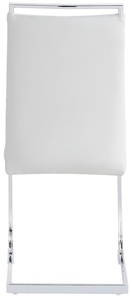 Sada dvou jídelních židlí, moderní design, pohodlné sedadlo, bílá barva