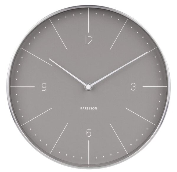 Designové nástěnné hodiny 5682GY Karlsson 28cm