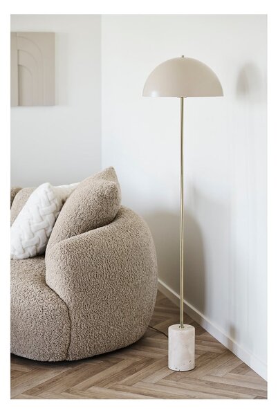 Béžová stojací lampa s kovovým stínidlem (výška 155 cm) Sheffield – House Nordic