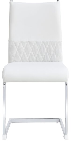 Sada dvou jídelních židlí, moderní design, pohodlné sedadlo, bílá barva