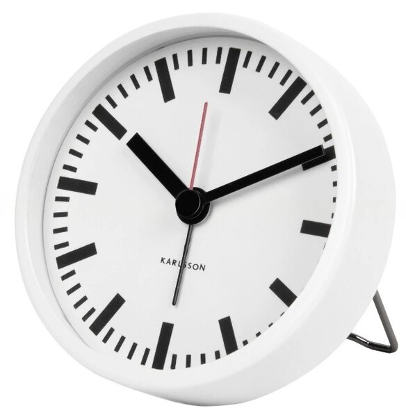Designový budík 5645WH Karlsson 9cm