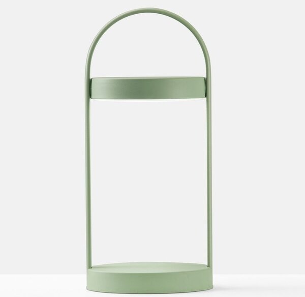 Pedrali Zelená kovová bezdrátová stolní LED lampa Giravolta 33 cm