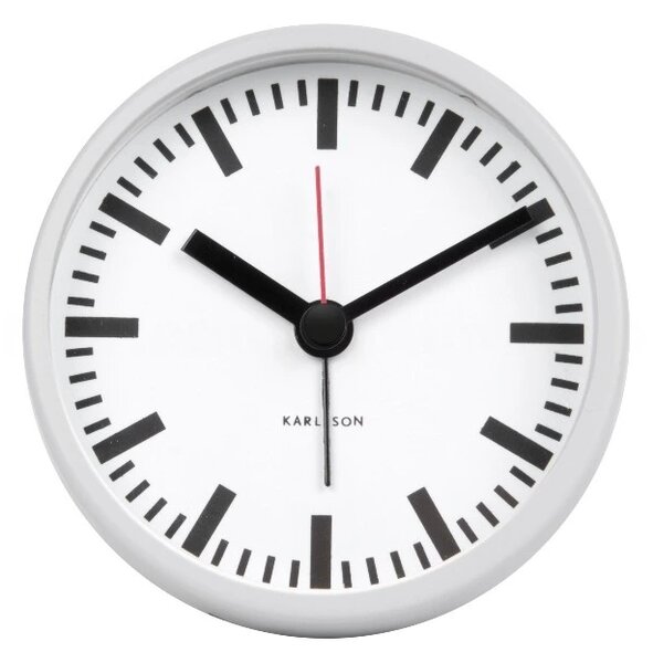 Designový budík 5645WH Karlsson 9cm