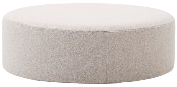 Béžový bouclé taburet Kave Home Kaeli 120 cm