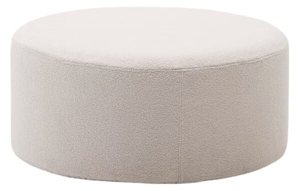 Béžový bouclé taburet Kave Home Kaeli 90 cm