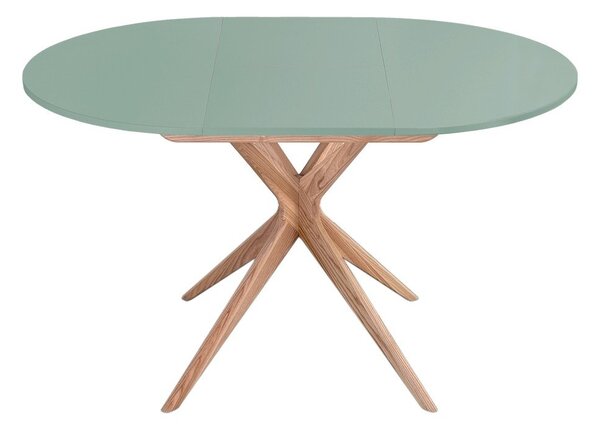 Kulatý rozkládací jídelní stůl s přídavnou deskou ø 90 cm Jubi – Ragaba