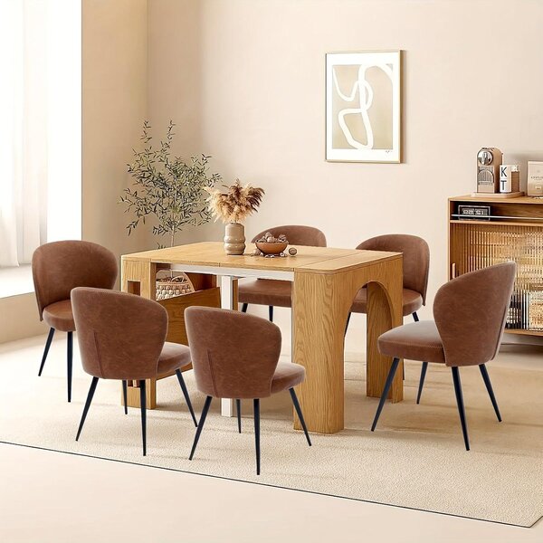 Jídelní židle - Kuchyňské židle - Sada židlí - Designové židle - Židle bez opěrek - Sada 6 kusů