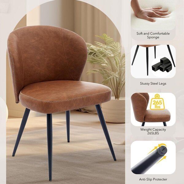 Jídelní židle - Kuchyňské židle - Sada židlí - Designové židle - Židle bez opěrek - Sada 6 kusů