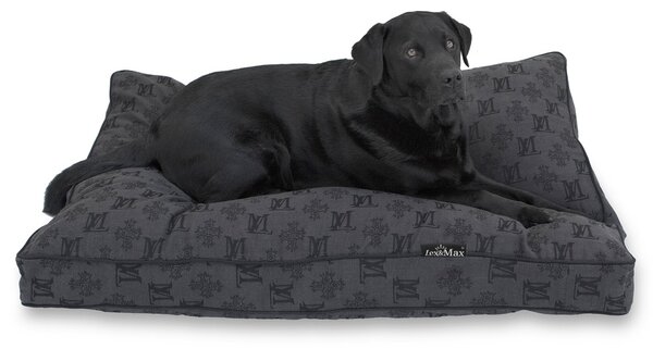 Lex & Max Luxusní potah na pelíšek pro psa Lex & Max Allure 90 x 65 cm | antracit