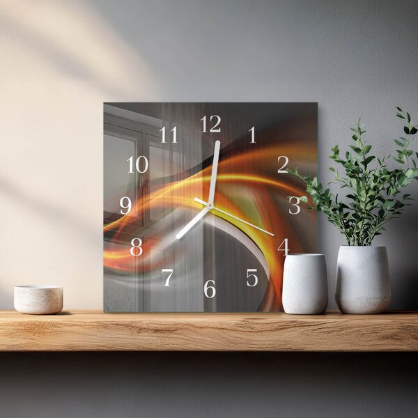 Skleněné hodiny Abstrakce zskb-30x30-00058136