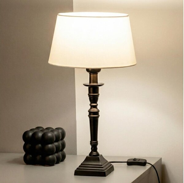 Brilagi - Stolní lampa CERIA 1xE27/60W/230V pr. 25 cm černá/bílá