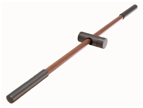 Designové nástěnné hodiny Nomon Merlin Walnut Graphite 125cm