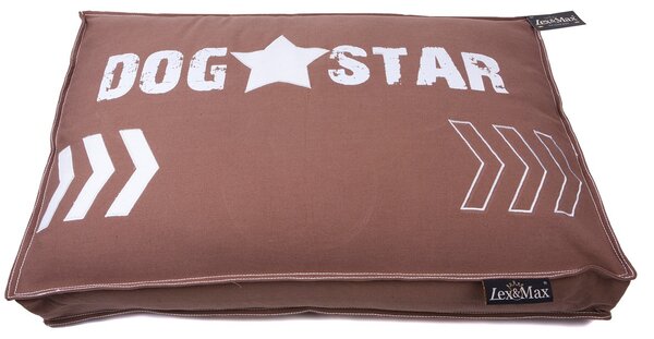 Lex & Max Luxusní potah na pelíšek pro psa Lex & Max Dog Star 75 x 50 cm | hnědý