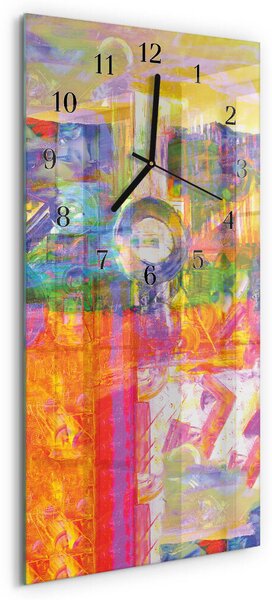 Skleněné hodiny vertikální Chaos zsppc-30x60-00178059