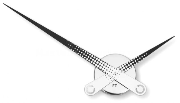 Designové nástěnné hodiny Future Time FT9630BK Hands 60cm