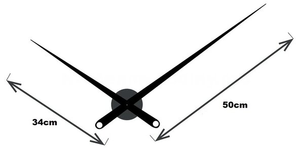 Designové nástěnné hodiny Future Time FT9150RD Hands 100cm