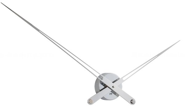 Designové nástěnné hodiny Future Time FT9130SI Hands chrome 100cm