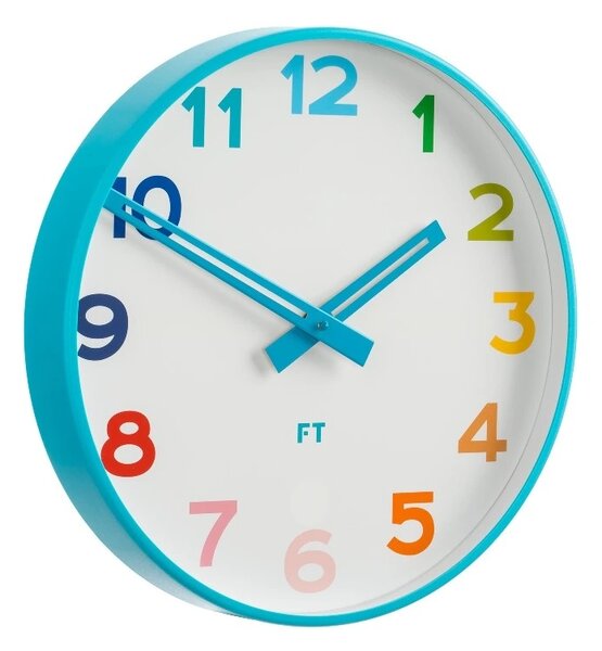 Dětské nástěnné hodiny Future Time FT5010BL Rainbow blue 30cm