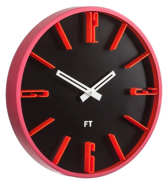 Designové nástěnné hodiny Future Time FT6010BK Numbers 30cm
