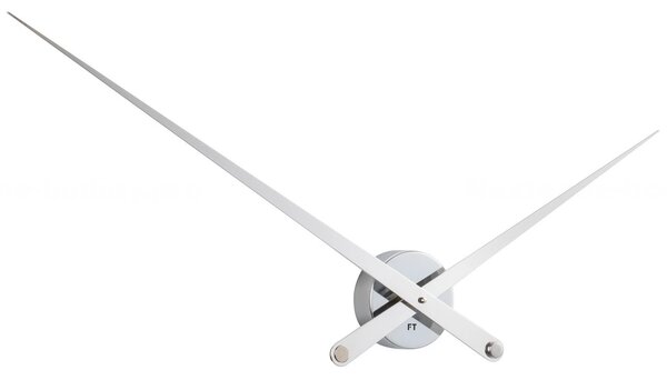 Designové nástěnné hodiny Future Time FT9110WH Hands white 100cm