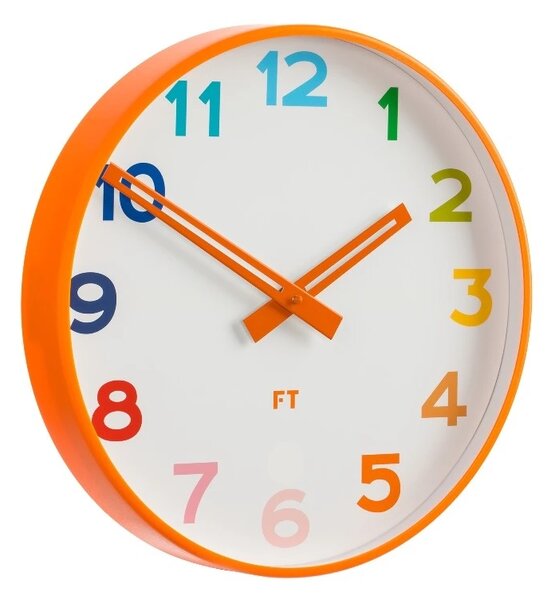 Dětské nástěnné hodiny Future Time FT5010OR Rainbow orange 30cm