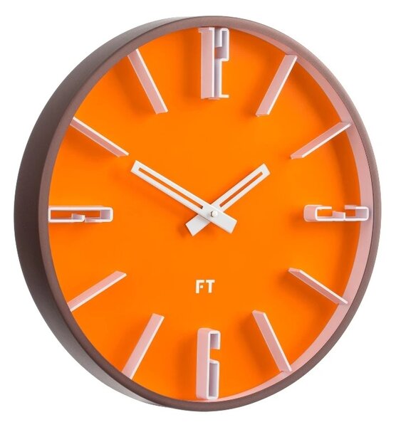 Designové nástěnné hodiny Future Time FT6010OR Numbers 30cm