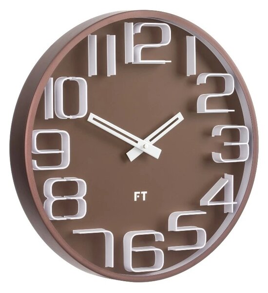 Designové nástěnné hodiny Future Time FT8010BR Numbers 30cm