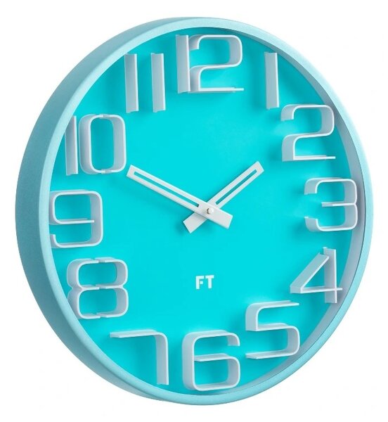 Designové nástěnné hodiny Future Time FT8010BL Numbers 30cm
