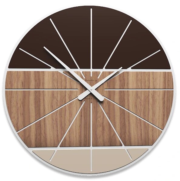 Designové hodiny 10-214 CalleaDesign Benjamin 60cm (více variant dýhy) Dýha bělený dub - 81