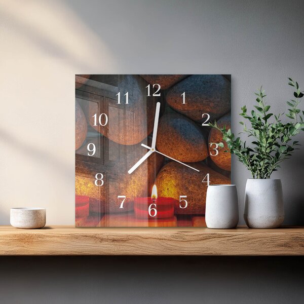 Skleněné hodiny Kameny zskb-30x30-00086538