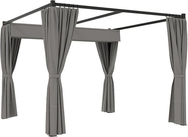 Pergola – Krytá terasa – Sluneční clona – Zahradní altán – Výsuvná střecha sPolyuretanpovlakem