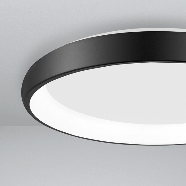 Černé kovové stropní LED světlo Nova Luce Albi 61 cm