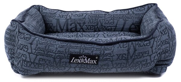 Lex & Max Luxusní pelíšek pro psa Lex & Max Chic 40 x 50 cm | tmavě modrý