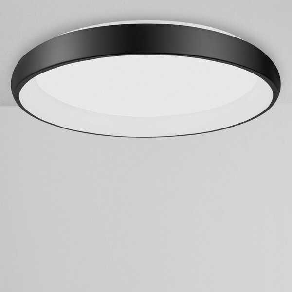 Černé kovové stropní LED světlo Nova Luce Albi 61 cm