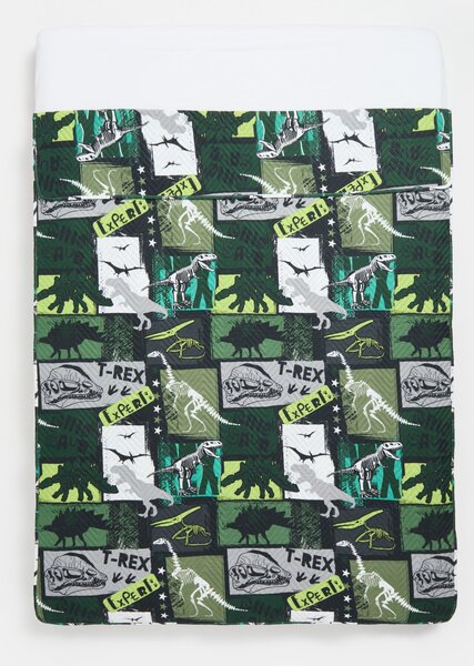 Sinsay - Quilted bedspread with dinosaur motif - vícebarevná
