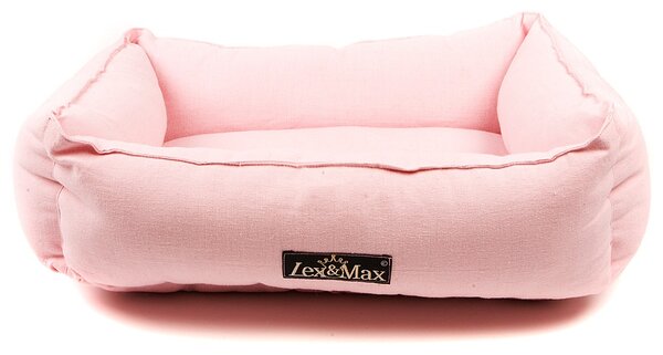 Lex & Max Luxusní pelíšek pro psa Lex & Max Tivoli 40 x 50 cm | růžový
