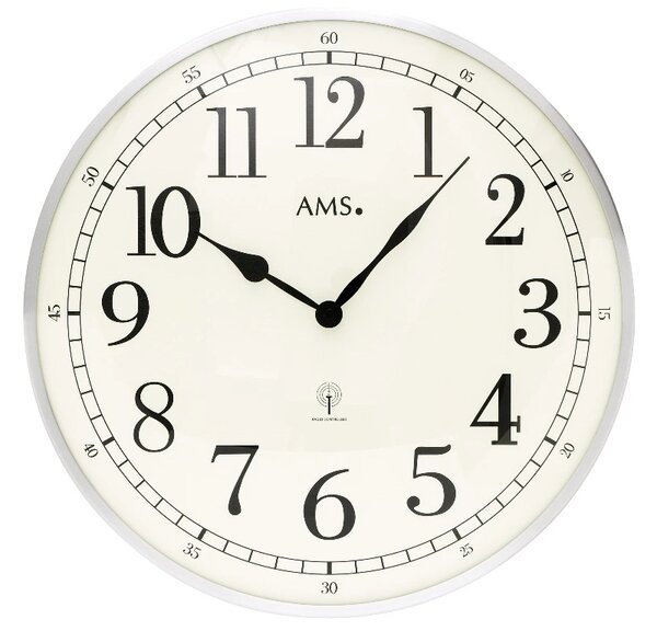 Nástěnné hodiny 5606 AMS řízené rádiovým signálem 40cm